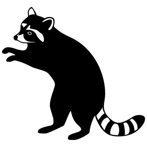 Raccoon Silhouette Vector at Vectorified.com | Collection of Raccoon Silhouette Vector free for ...