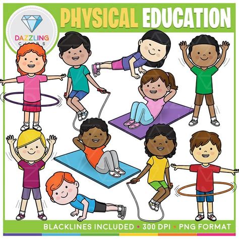 Physical Education Clip Art | Education clipart, Physical education, Education