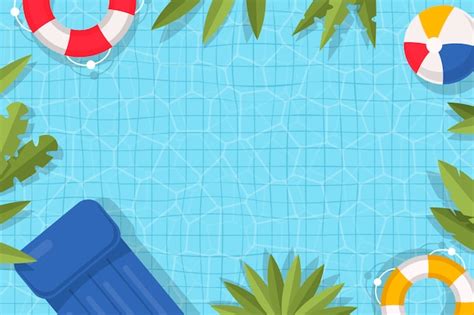 Free Vector | Flat design swimming pool background