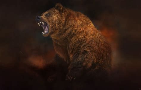 Wallpaper Style, Bear, Beast, Art, Art, Brown, Style, Beast ...