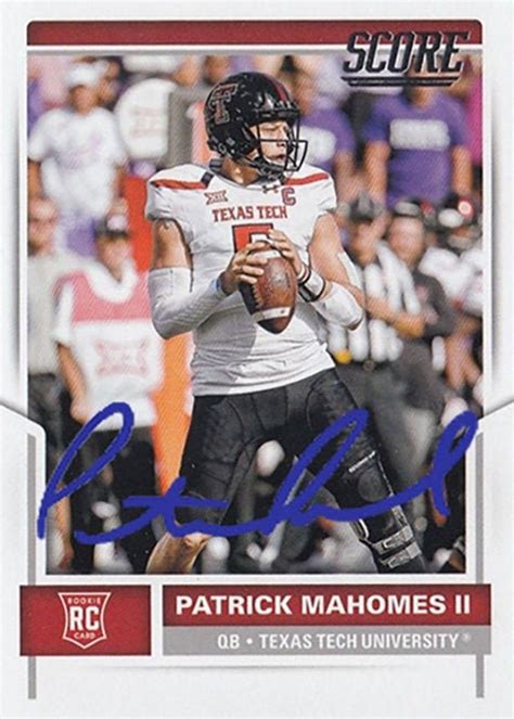 Patrick Mahomes AUTOGRAPH any Mahomes Football Card YOUR | Etsy