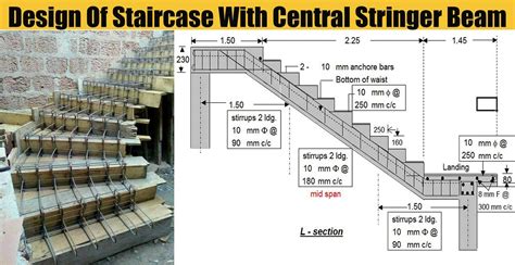 Design Of Staircase With Central Stringer Beam - Engineering Discoveries | Staircase design ...