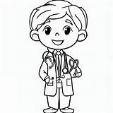 Cute Doctor Printable coloring Page  Download Print Or Color Online sketch template