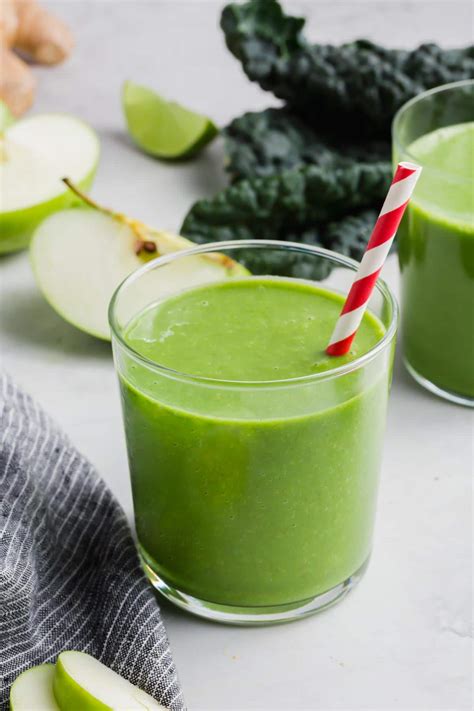 Easy Apple Kale Smoothie - Gluten-Free, Dairy-Free, Vegan