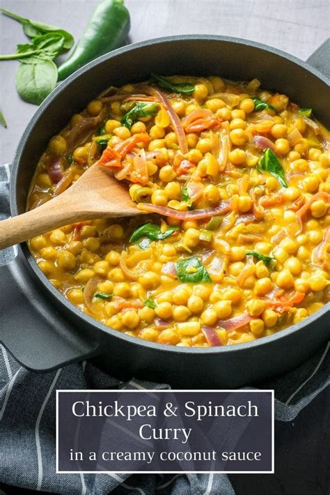 Curried Chickpeas and Spinach | The Veg Space