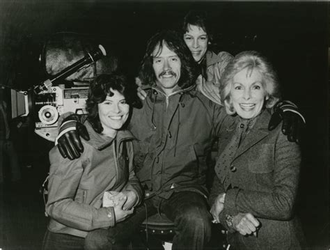 Adrienne Barbeau, John Carpenter, Jamie Lee Curtis and Janet Leigh filming The Fog (1979 ...