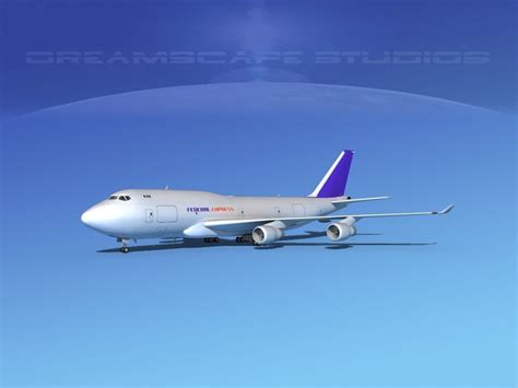 Boeing 747-400 FedEx 3D | CGTrader