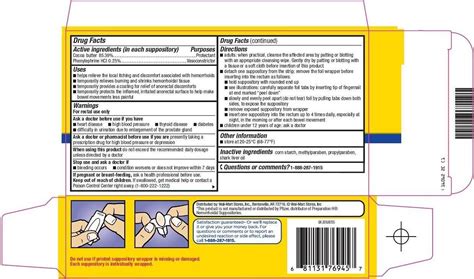 Equate hemorrhodial suppositories (Wal-Mart Stores Inc) COCOA BUTTER 2 ...