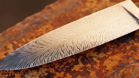 Forging Feather Damascus By Hand | Demascus knives, Damascus steel, Damascus