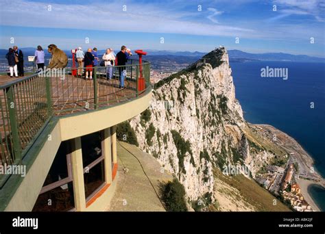 Amazing view from the top of the Rock of Gibraltar Stock Photo - Alamy