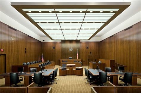 This is a basic courtroom layout, similar to the ones in Virginia. | Law office design, Interior ...