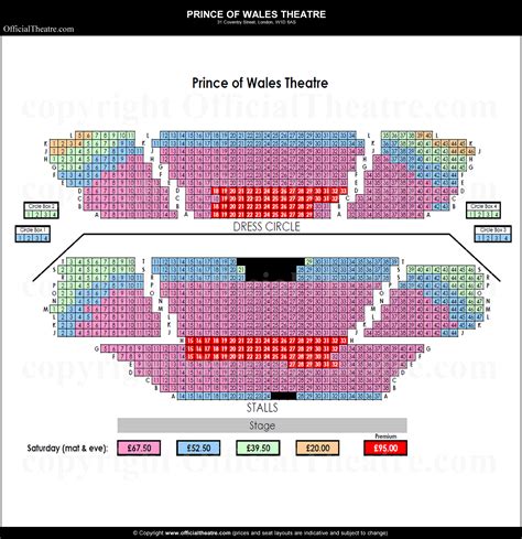 Princess Of Wales Theatre Map