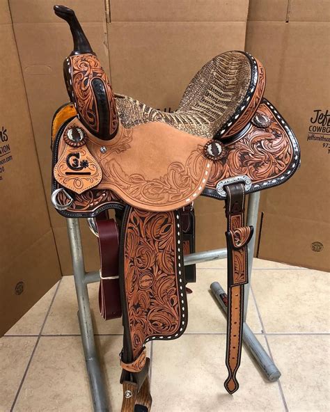 Check out this awesome Custom Ordered C3 Barrel Saddle!! We love seeing what designs our ...