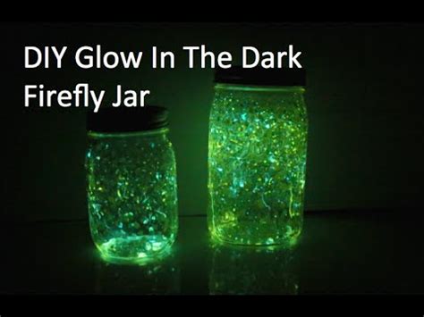 DIY Glow In The Dark Firefly Jar - YouTube