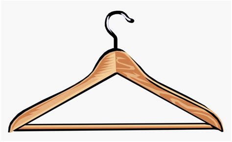 Vector Illustration Of Clothes Hanger Or Coat Hanger - Transparent ...