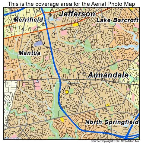 Aerial Photography Map of Annandale, VA Virginia