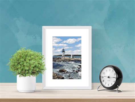 Marshall Point Light Maine Lighthouse Art Graphic Art - Etsy