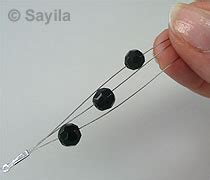 Stringing technique: Stringing beads on multiple wires to create a neat ...