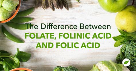 The Difference Between Folate, Folinic Acid and Folic Acid