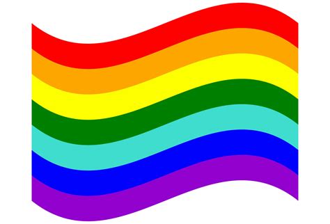 LGBT pride flag, rainbow flag background. Multicolored peace flag movement. Original colors ...