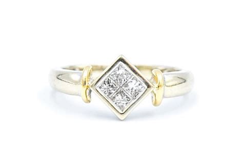 14k Princess Cut Diamond Ring - Gem