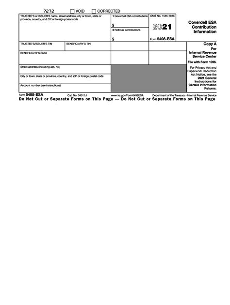 5498 Esa 2021-2024 Form - Fill Out and Sign Printable PDF Template | airSlate SignNow