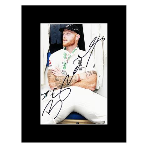 Signed Ben Stokes Photo Display - Headingley Ashes