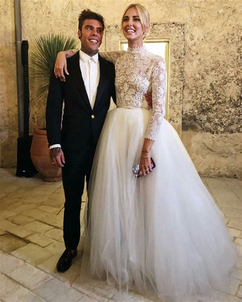 Chiara Ferragni and Fedez wedding in Noto Sicily wearing a Dior gown by ...