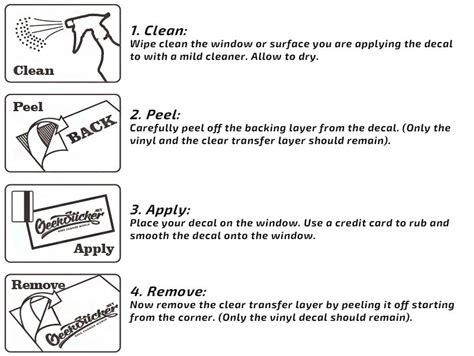 Printable Instructions For Applying Vinyl Decals - Printable Word Searches