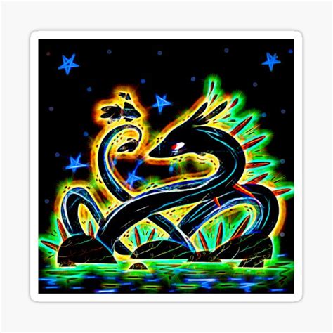 "PUFF THE MAGIC DRAGON 2023 - NEON GLOW - AOP all over print" Sticker for Sale by INVISIBLE-ART ...