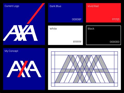 Axa Logo Redesign Idea by Anas Niam Zuhdy on Dribbble