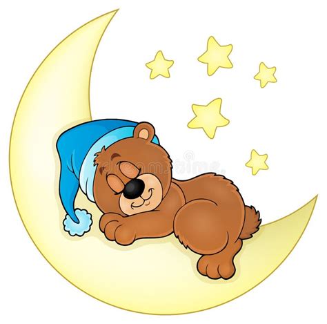 Sleeping Bear Theme Image 4 Stock Vector - Illustration of dream, mammal: 63149554