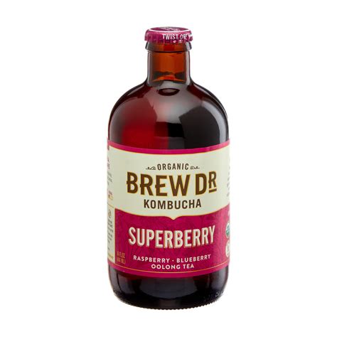 Brew Dr. Superberry Organic Kombucha, 14 fl. oz.