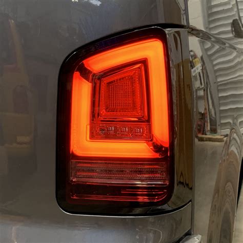 T5 Rear Lights - LED - Red Smoke | Transporter HQ