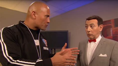 Video: Watch Pee-Wee Herman Join The Rock's Team Bring It At WWE WrestleMania 27