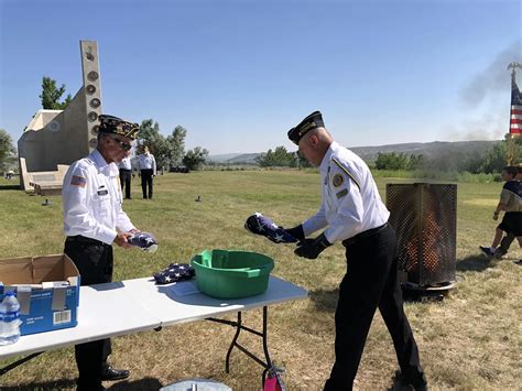 American Legion held Unserviceable Flag Ceremony in Lander Saturday ...