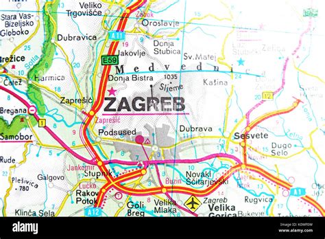 Zagreb Airport Map