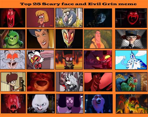 My Top 25 Scary Face and Evil Grin Part 7 by DakotaxAnimations on DeviantArt