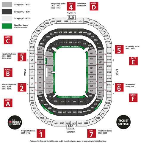 Twickenham Stadium Seating Plan - Seating plans of Sport arenas around ...