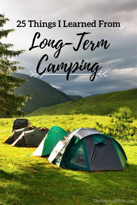 25 Things I Learned From Long-Term Camping - The Survival Mom