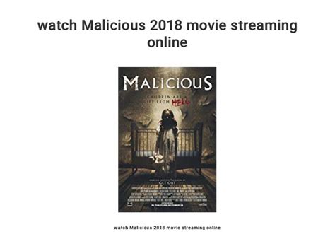 watch Malicious 2018 movie streaming online