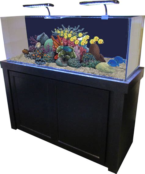 50 Gallon Black Fusion Birch Fish Tank and Stand Combo - R&J Enterprises