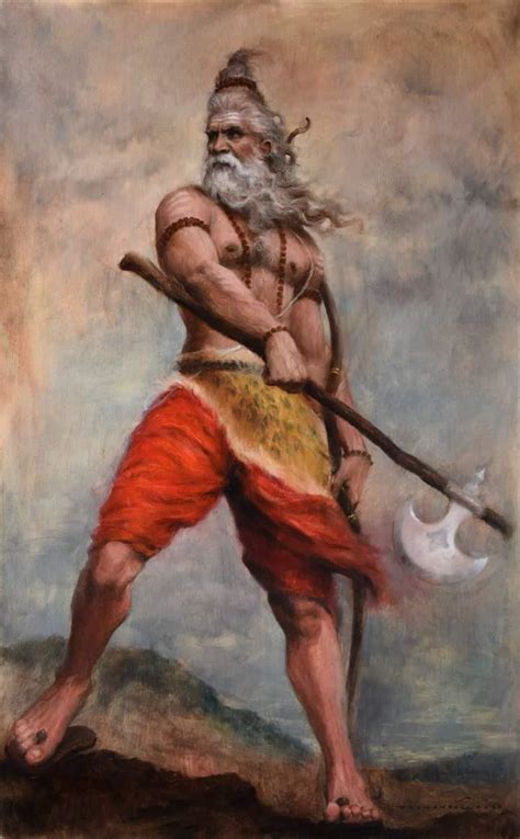 Bhagwan Parshuram — painting by Prem Awale : r/hinduism