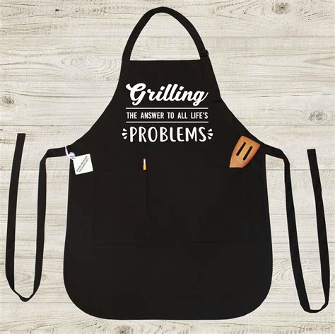 Funny Grilling Apron, Christmas Grilling Gift, Funny Grilling Gift, Apron Gifts, Grilling Lover ...