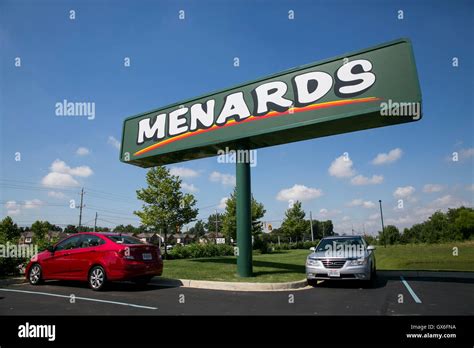 A logo sign outside of a Menards retail store in Columbus, Ohio on July 23, 2016 Stock Photo - Alamy