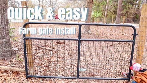 How to install a FARM GATE - YouTube