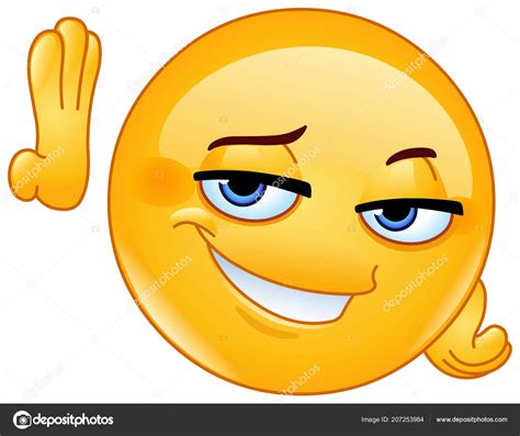 Flirting Emoticon Leaning Wall Expression Hey Good Lookin Stock Vector Image by ©yayayoyo #207253984