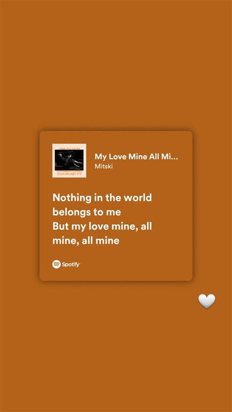 My Love Mine All Mine in 2023 | Love, Spotify, Save