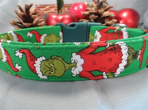 Christmas Dog Collar Cute Green Christmas Collar Boy or Girl - Etsy