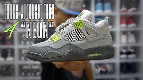 AIR JORDAN 4 ''NEON'' REVIEW/ON-FEET (EN ESPAÑOL) - YouTube